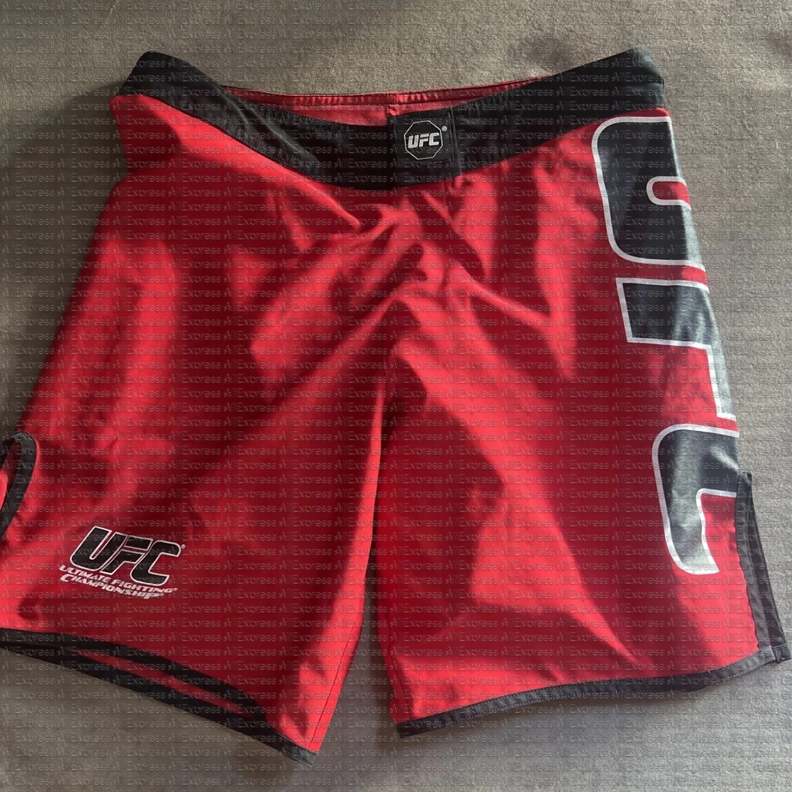

UFC Octagon Shorts Mens 30 Red MMA Fighting Training Gym Workout Breathable Fitness Summer Comfortable Fighting Boxing Shorts