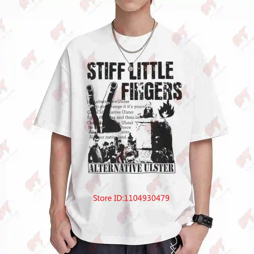Stiff Little Fingers SLF Punk Short Sleeve Tee 100% Cotton T-Shirt