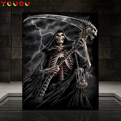 YOUQU Art Diamond Painting “Skeleton Grim Reaper