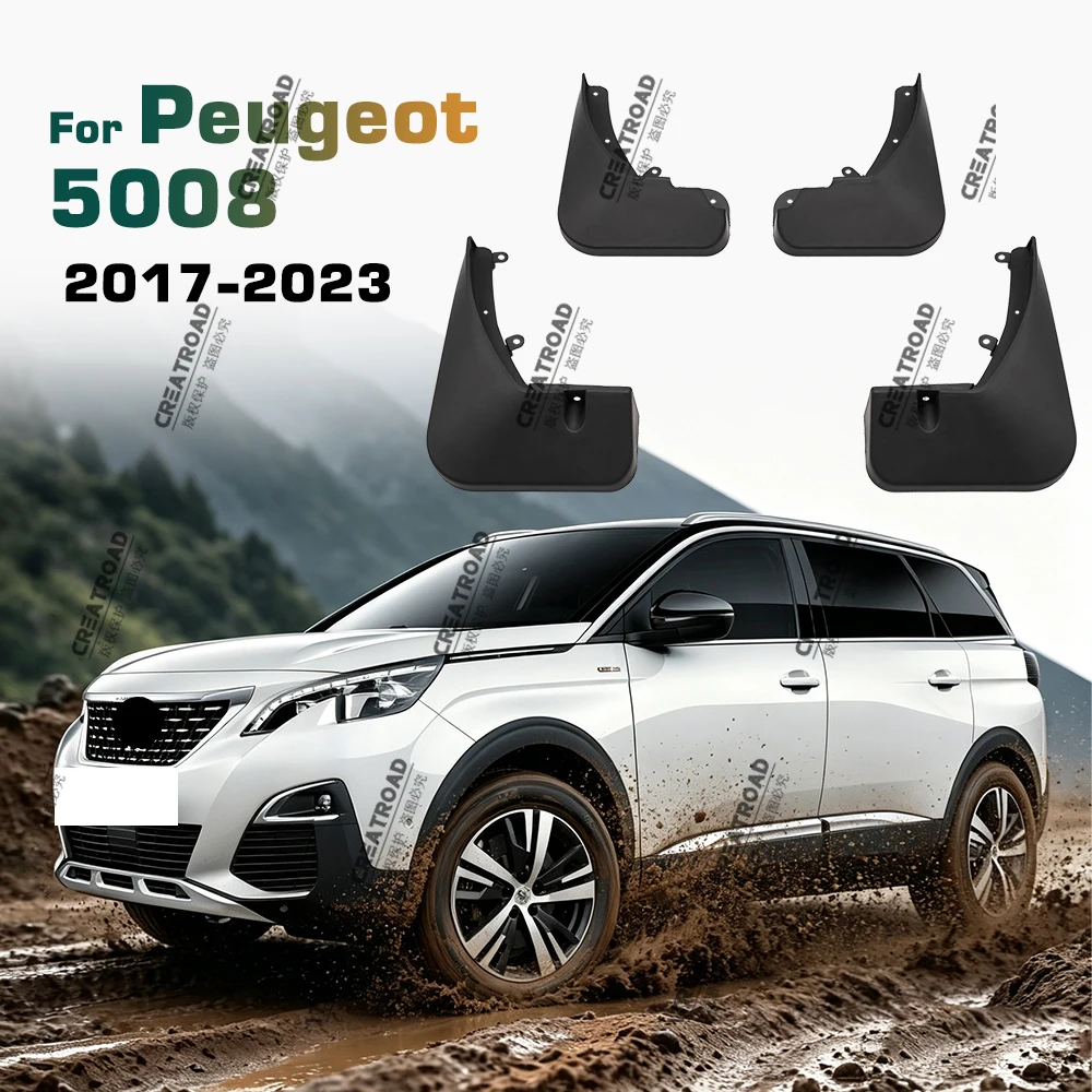 Auto-Schmutzfänger Spritzschutz Kotflügelzubehör für Peugeot 5008 2017 2018 2019 2020-2023