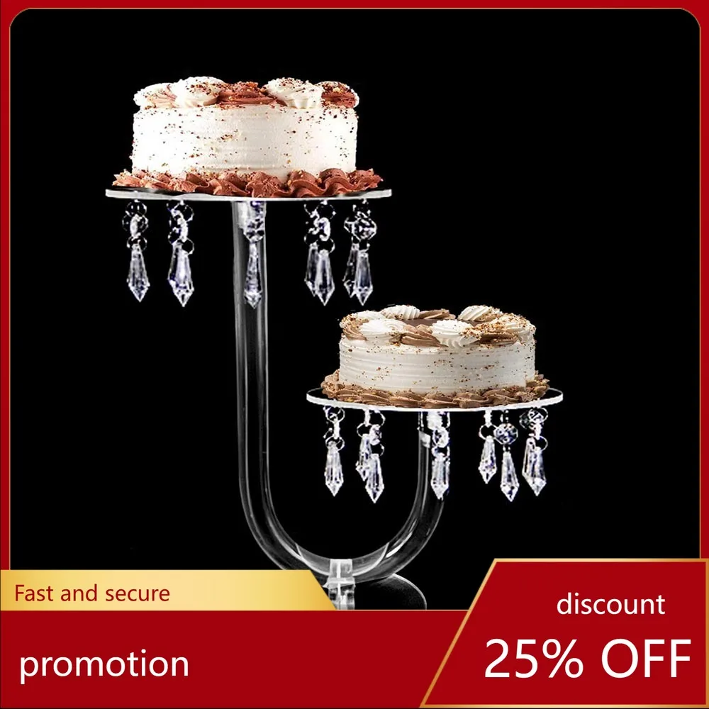 

Hxl wedding props transparent acrylic candle holder party gathering table cake stand