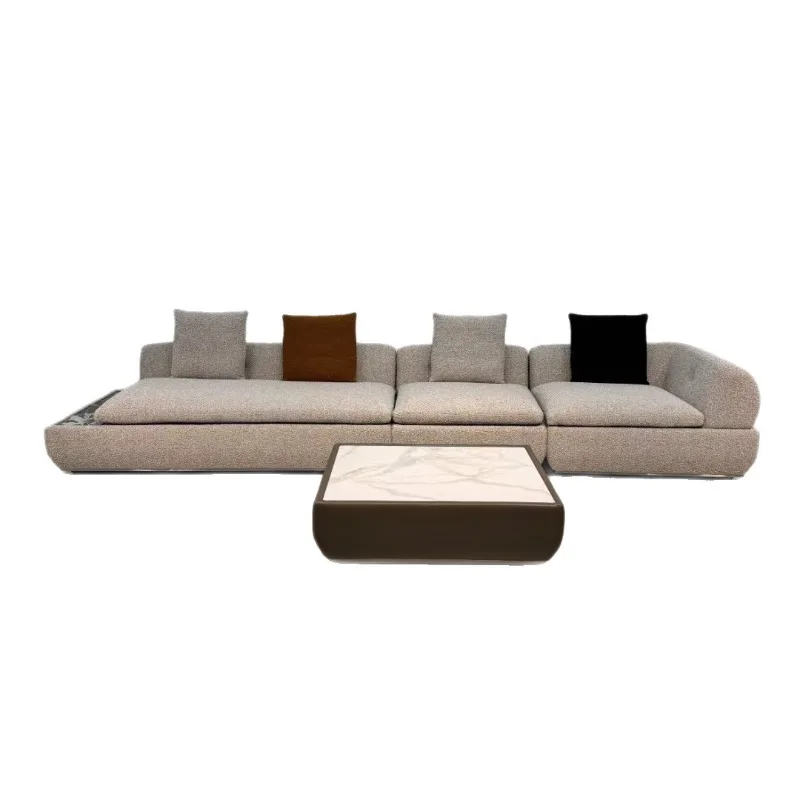 Straight row super moon sofa, living room villa princess large flat sofa combination