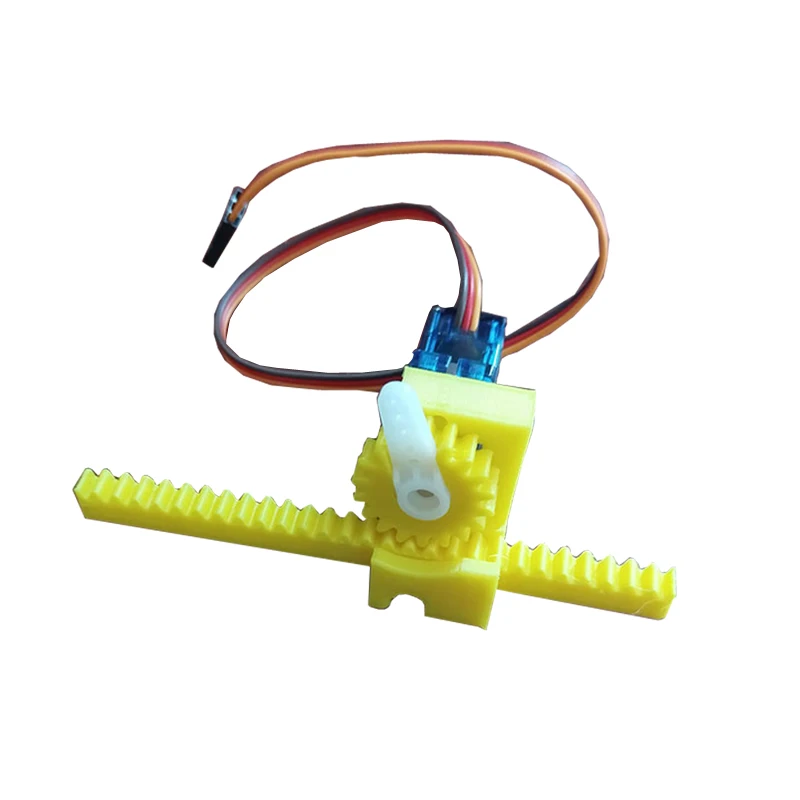 1Set Servo Linear Motion Car Static-to-dynamic Model 3d Printing Modified Accessories DIY Assembly Kit Demonstration for RC Car