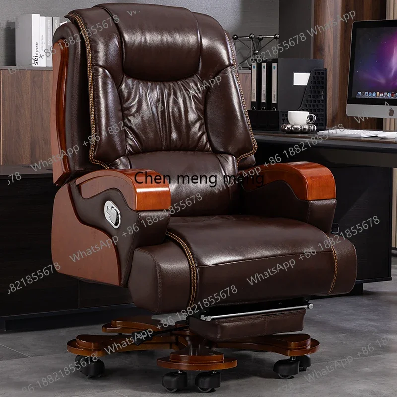 AB03   Nordic Swivel Office Chair Massage Footrest Lift High Quality Comfortable Armchair Aesthetic Design Silla Escritorio Furn