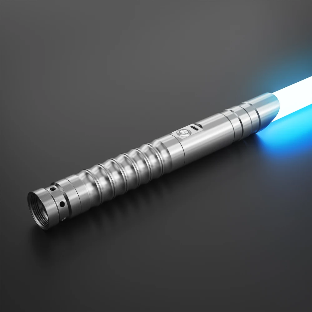 RGB Lichtschwert Glatte Schaukel Schwere Dueling 12 Sets Sound Wirkung Laser Schwert 15 Ändern Farbe Kraft FX Blaster FOC Lock up