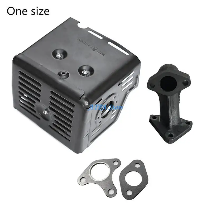 Lắp ráp bộ giảm thanh động cơ động cơ U13C với ống xả cho động cơ GX340 GX390 11HP