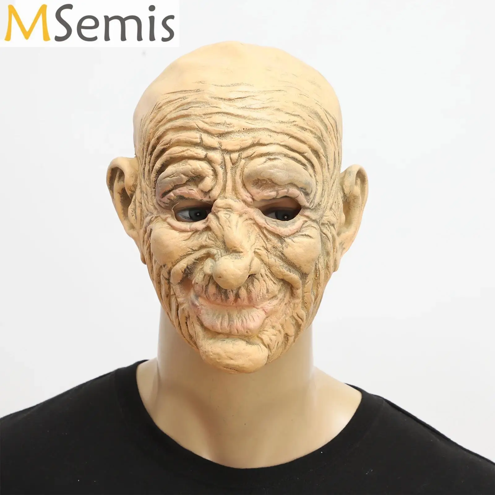 

Realistic Masquerade Latex Face Human Mask for Mask Festival Halloween Easter Costume Party Haunted House Secret Room Cosplay