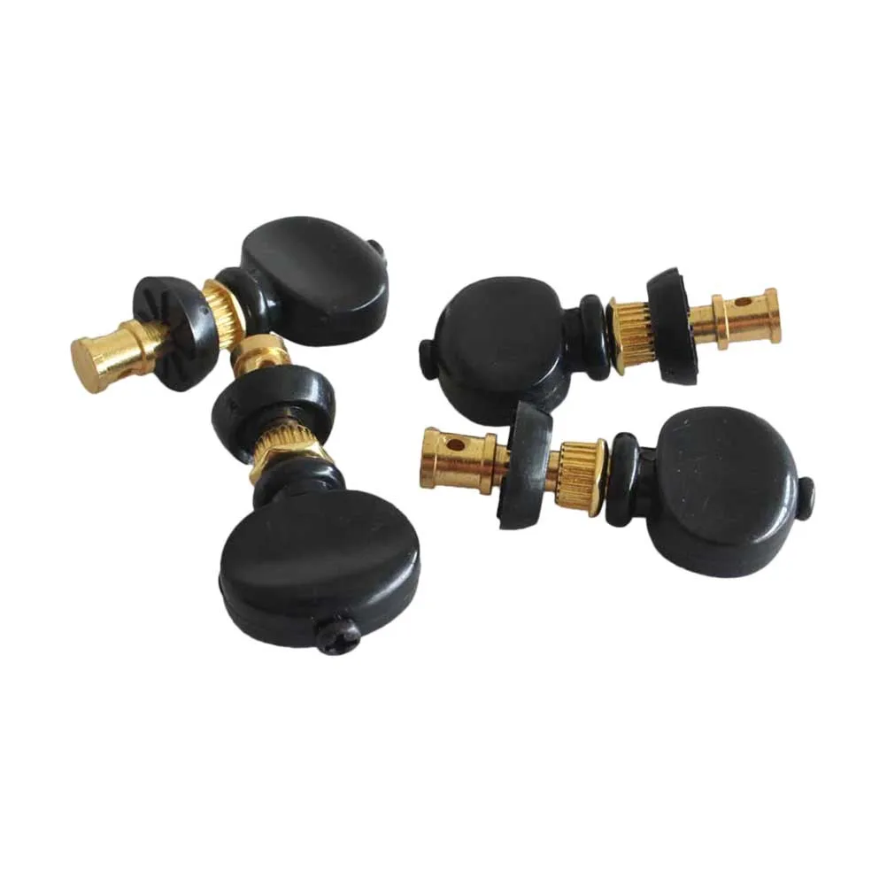 

4pcs GC501I Ukulele Strings Tuning Pegs Pin Machines Tuners Friction Guitar Parts Accessories (Golden)