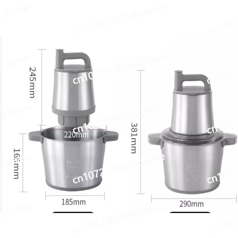 

Electric Meat Grinder Multifunctional Commercial Household Stainless Steel Mincer Cutter Mixer Two-Gear Adjustment Kitchen 6L