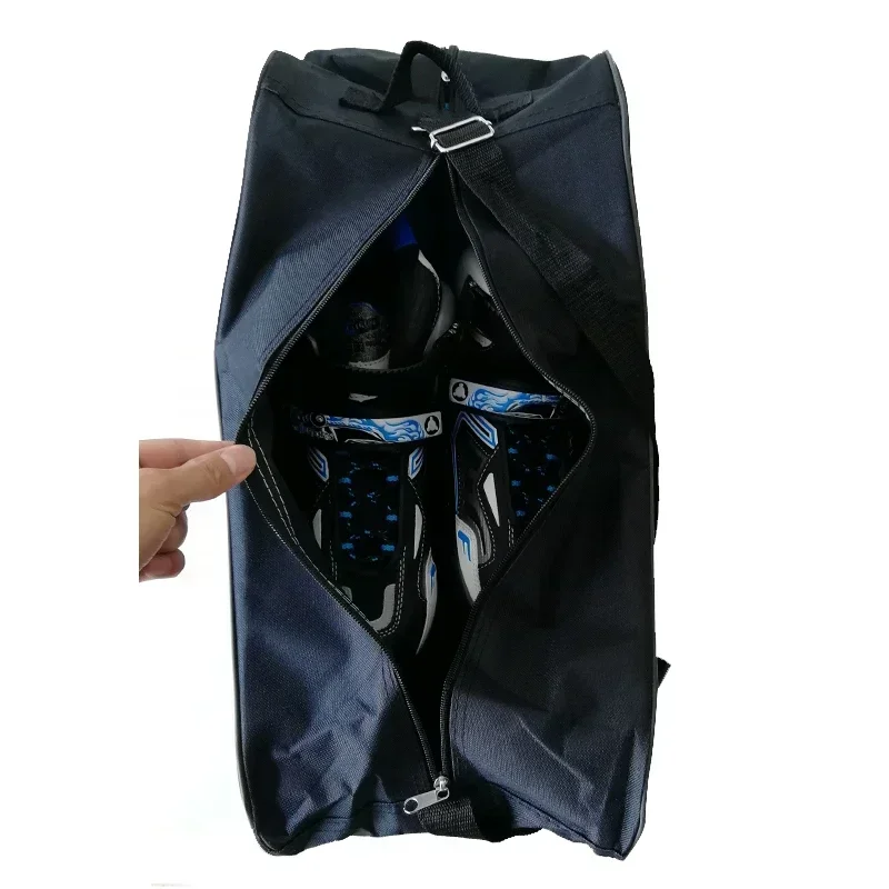 حقيبة أحذية التزلج على الجليد المحمولة ذات السرعة الدوارة لغرفة واحدة ووسادة كتف من النايلون أكسفورد حقيبة كتف مفردة للأطفال البالغين #6