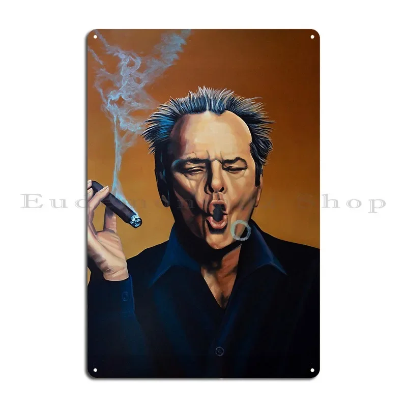 Jack Nicholson Painting Metal Plaque Poster Club Cinema Cinema Cinema Personalized Tin Sign Poster