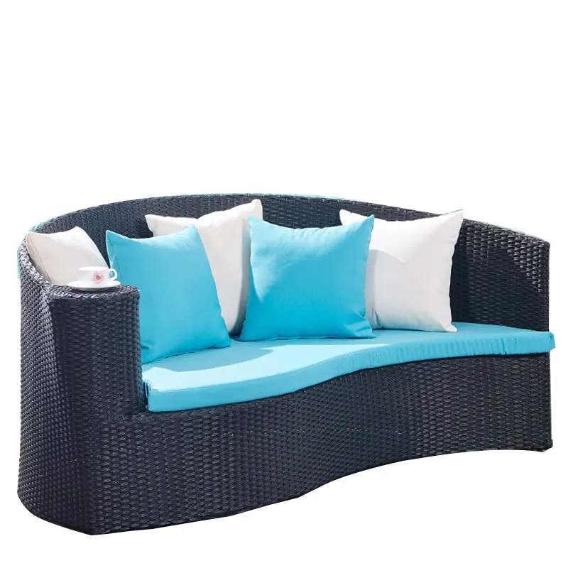 

Outdoor bed leisure villa swimming pool rattan art creative leisure lazy
