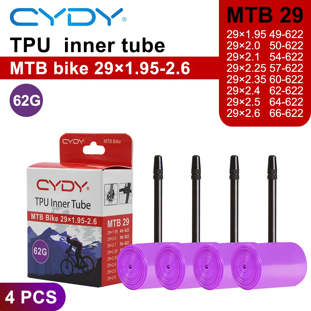CYDY TPU MTB Fahrradschlauch 29 26 27.5 29x1.95 2.0 2.1 2.2 2.3 2.4 2.5 2.6 Zoll Mountainbike-Reifen Pneu 29er