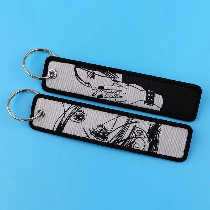 Classic Anime Cartoon Character Keychain for Motorcycle Car Backpack Trendy Fabric Keychai Pendant Personalized Creative Gift