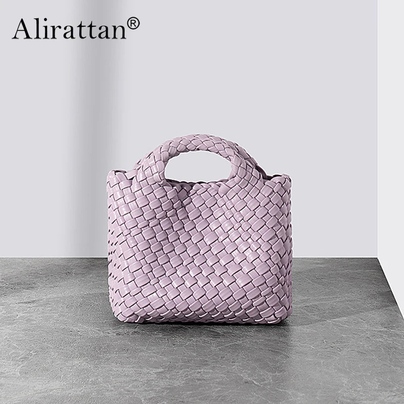 

Vegetable Basket Woven Women's Bag Small and Mini Water Bucket Single Shoulder Diagonal Straddle Handheld Bag