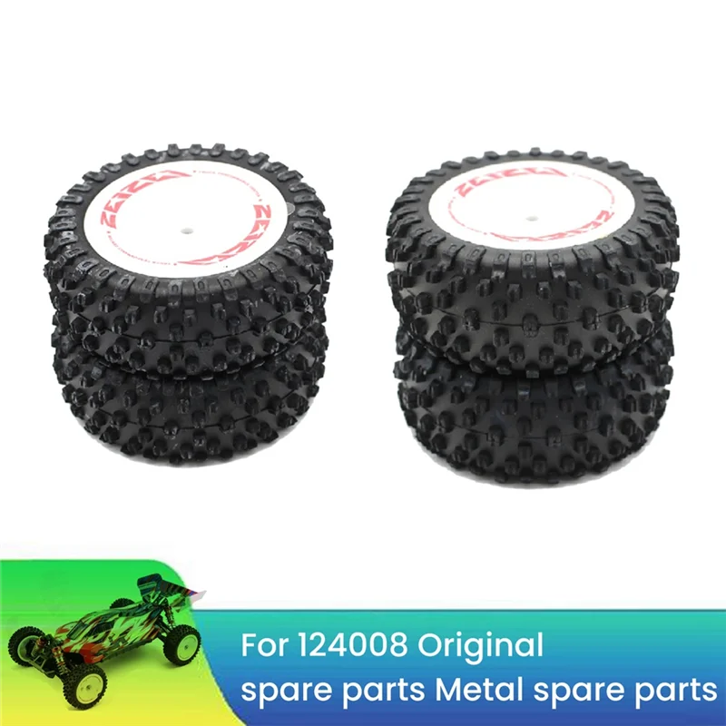 AS96-RC Car Spare Parts Front Rear Tires For Wltoys 1/12 124008 DIY RC Car Upgrade Parts