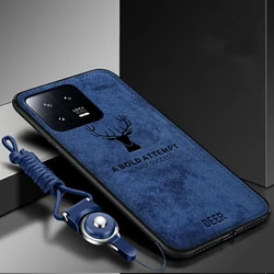 For Xiaomi Mi 13T Pro Case Soft Silicone+Hard Fabric Deer Slim Protective Back Cover Case For Xiaomi Mi 13 Ultra 13T phone shell