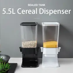 5.5L Cereal Dispenser Moisture Sealed Proof Large Capacity Food Storage Containers Multifunctional Pantry Dry