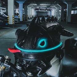 Motorcycle Helmet Bag Waterproof Knight Cycling Backpack Lizard Luminous Moto Fuel Tank Bag Tail Bag Motorcycle Equipment