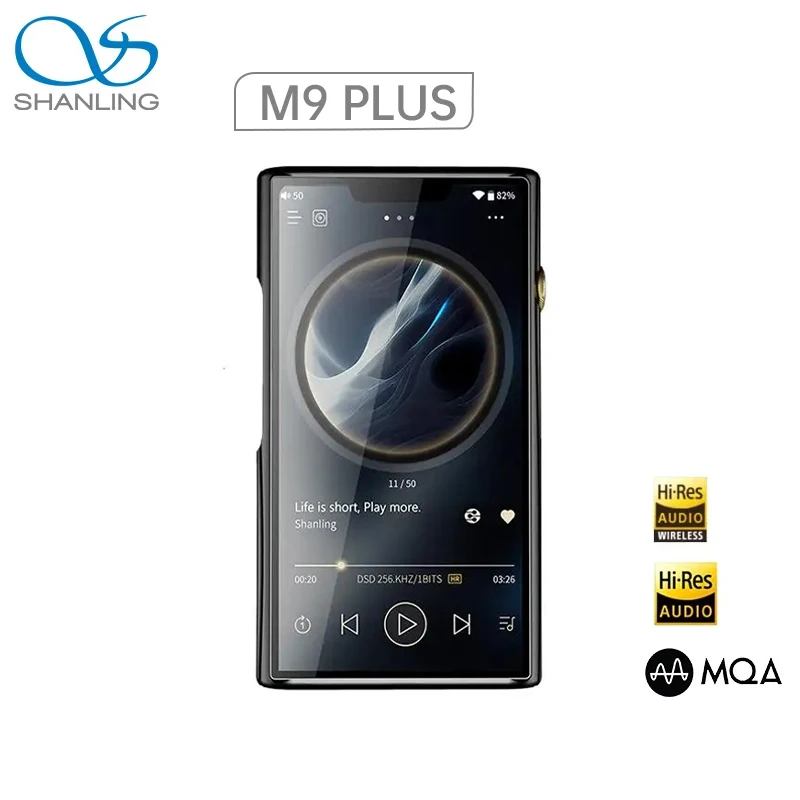 

SHANLING M9 PLUS MP3 Player Hi-Res HIFI Portable MP3 Music Player Hi-Res Audio Player DAP Android 10 LHDC 5.0 MQA DAC DSD1024