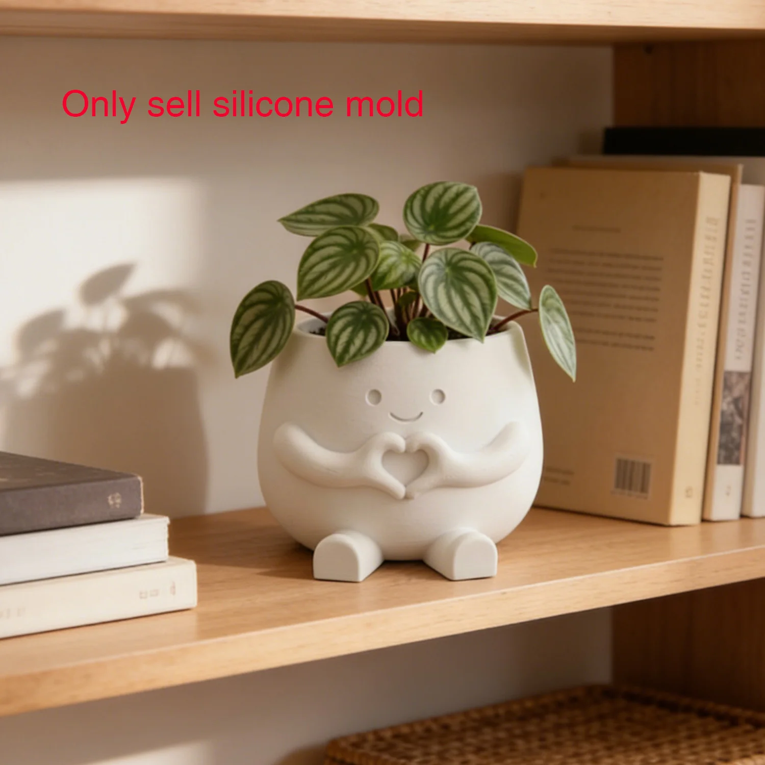 

Силиконовая форма для кашпо в форме сердца и руки - креативная форма для цветочного горшка из цемента, гипса, бетона, милый подарок для декора рабочего стола
