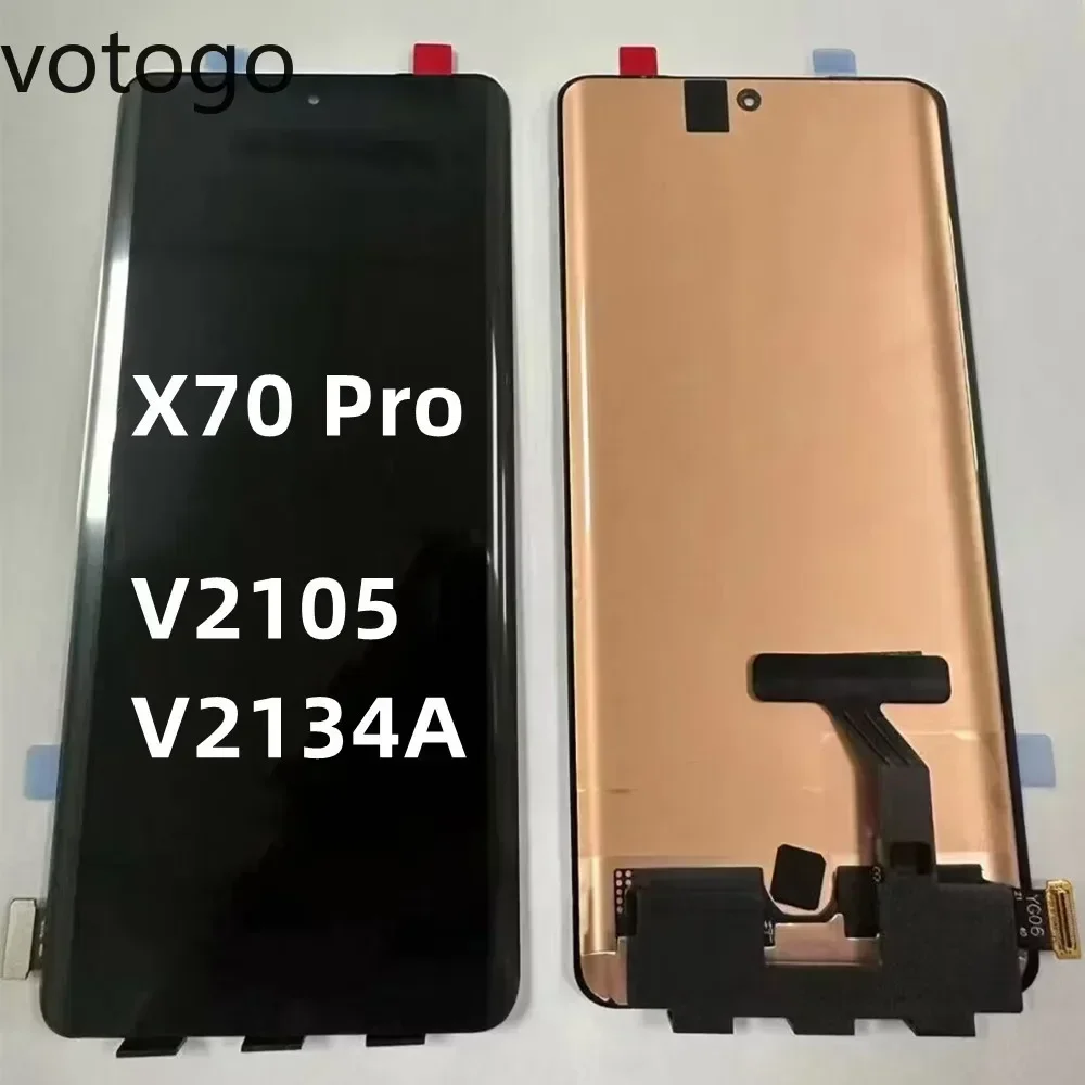 Original LCD For Vivo X60 X60T X70 X80 X90 X100 X200 Pro Pro+ Plus 5G OLED Display Screen Touch Digitizer Assembly Replacement