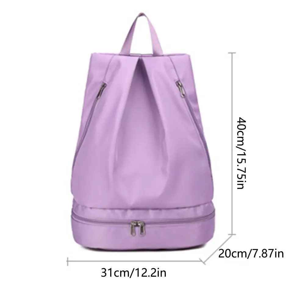 Wet Dry Separation Fitness Bag Waterproof Large Capacity Travel Handbag Expansion Foldable Sports Shoulder Tote Climbing