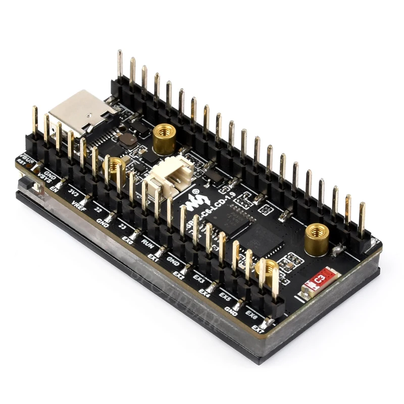 Esp32 c6 placa de desenvolvimento de tela lcd de 1.9 polegadas 172x320 com slot sd rgb led qmi8658 sensor de 6 eixos st7789 cst816