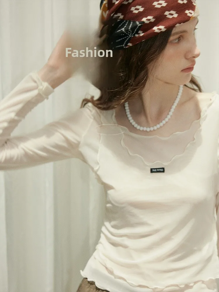 

Relez Summer New Long Sve Slim Fit Женский жилет Нижнее белье Комплект из двух предметов Хлопок Полиэстер Эластичное волокно круглое Ne ort Le...