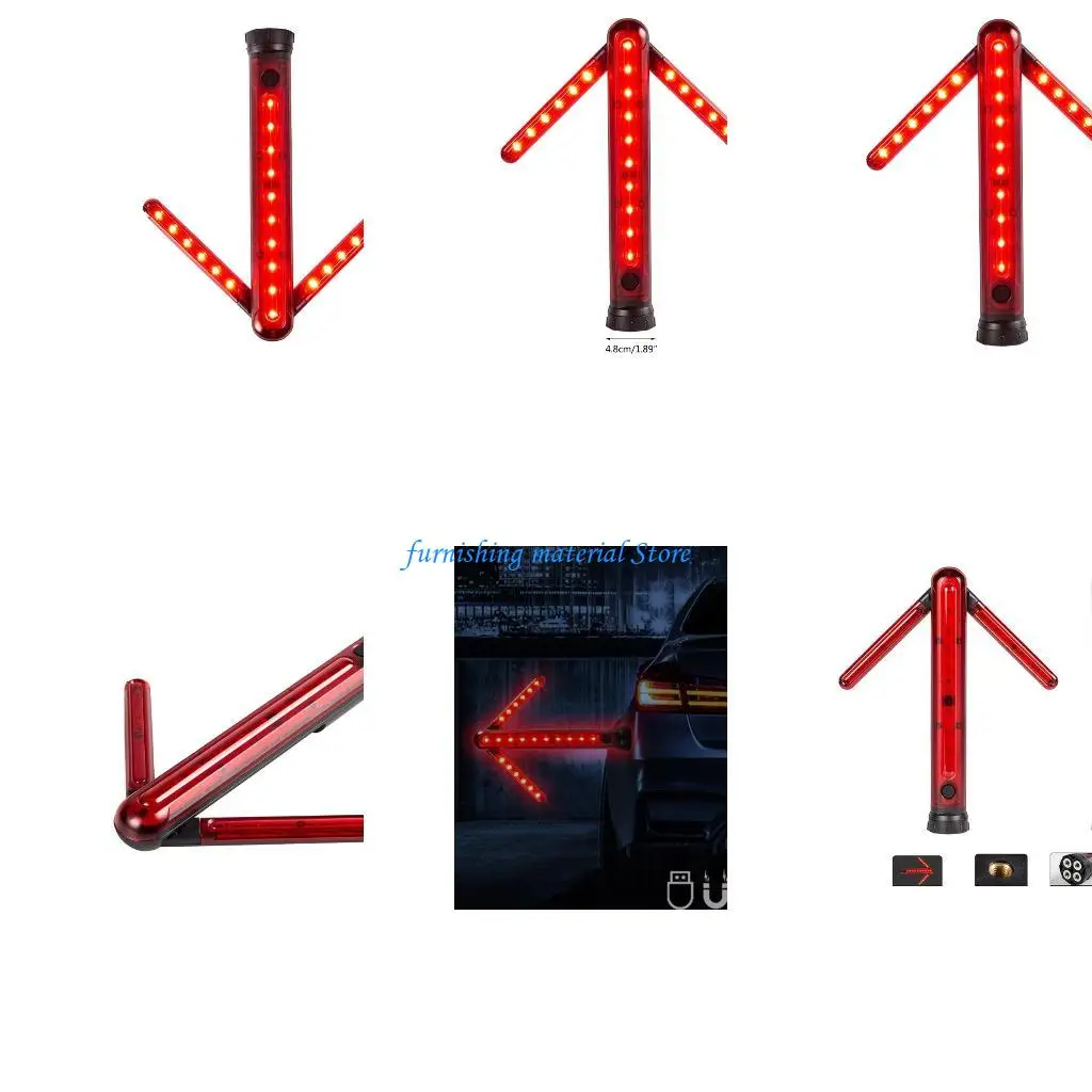 

Y5GD for Arrow Bar Light Stand Beacon Warning SOS Lamp USB Flashlight