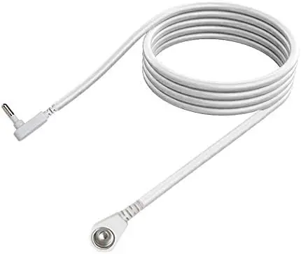 Grounding Cord Replacement Grounding Cable Accessories for Grounding Sheets Fits All Popular Brands White 15 Feet Mat Healthy