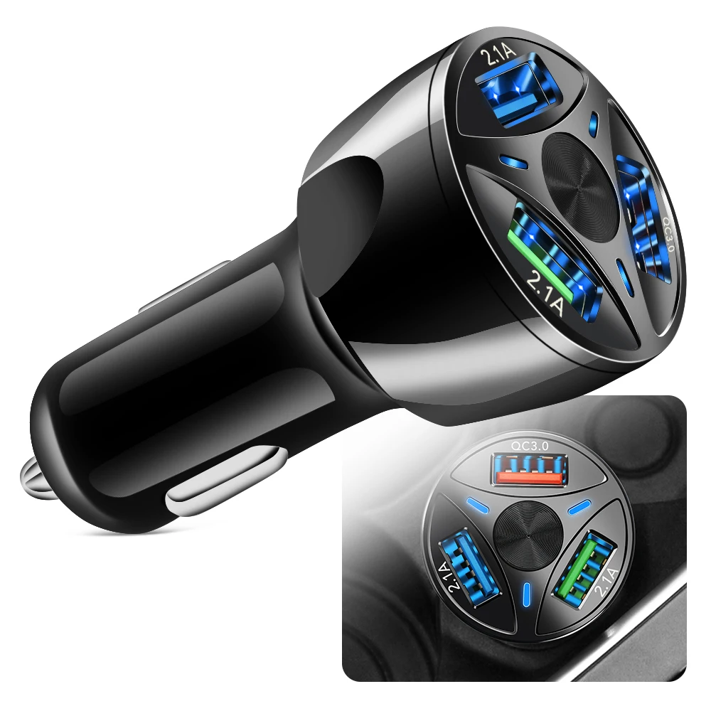 Car Charger USB Quick Charge QC3.0 Ports for Mercedes Benz A B C E S V M R CLS GLK CLK SLK GLE Class W168 W169 W176 W177 Viano