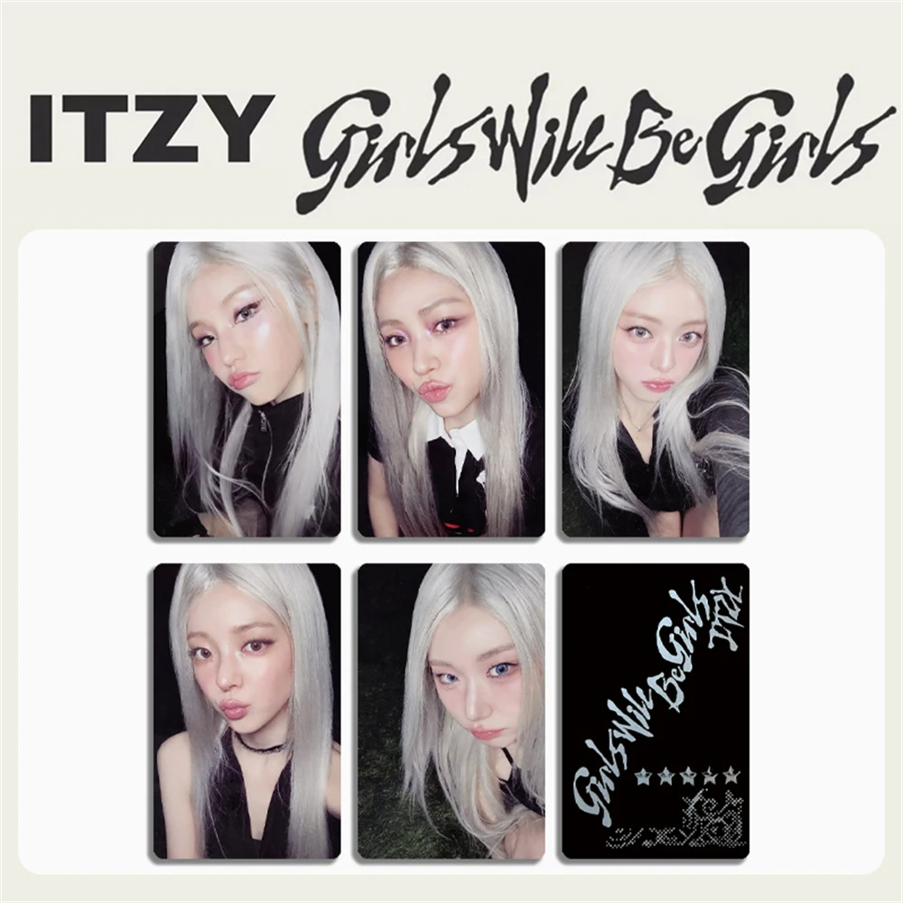 6 قطعة KPOP ITZY عضو YEJI Photocard ألبوم جديد الهواء على الوجهين Selfie بطاقة بريدية YEJI HD ورقة لومو بطاقات المشجعين جمع هدية