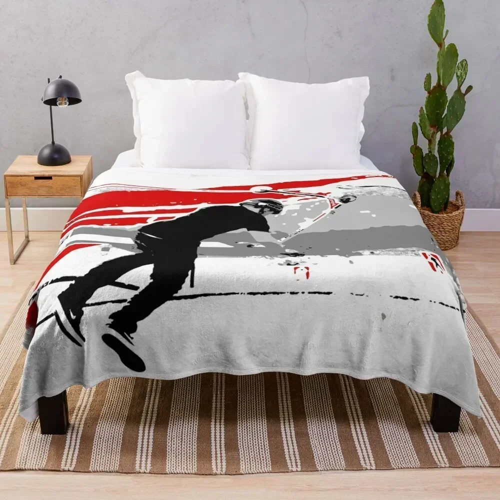 

Spinning the Deck - Tail-whip Scooter Stunt Throw Blanket Luxurious Soft Blanket Holiday Gift for Family