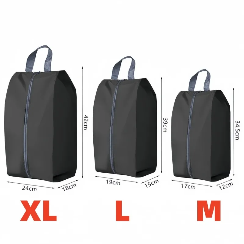 Staubdichte Reise-Schuhbeutel Wasserdichte Nylon Tragbare Packtaschen mit Griff für Sneaker Absatzschuhe Fitness-Aufbewahrungsbeutel – Detail 1