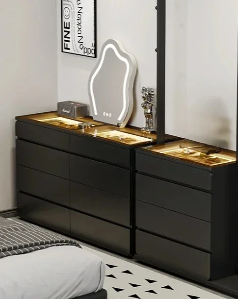 

Современный простой комод, вешалка для одежды, комбинированная витрина для украшений, ящик, шкафчик.