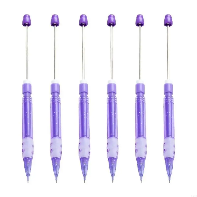 6Pcs Beadable Mechanical Pencils For Writing Sketching 0.5mm Drawing Mechanical Pencils Drawing Automatic Pencil Set 