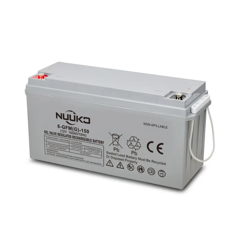 NUUKO Rechargeable 12V 100ah 200ah Gel Battery Deep Cycle VRLA Solar Battery Home Use Solar Storage Battery