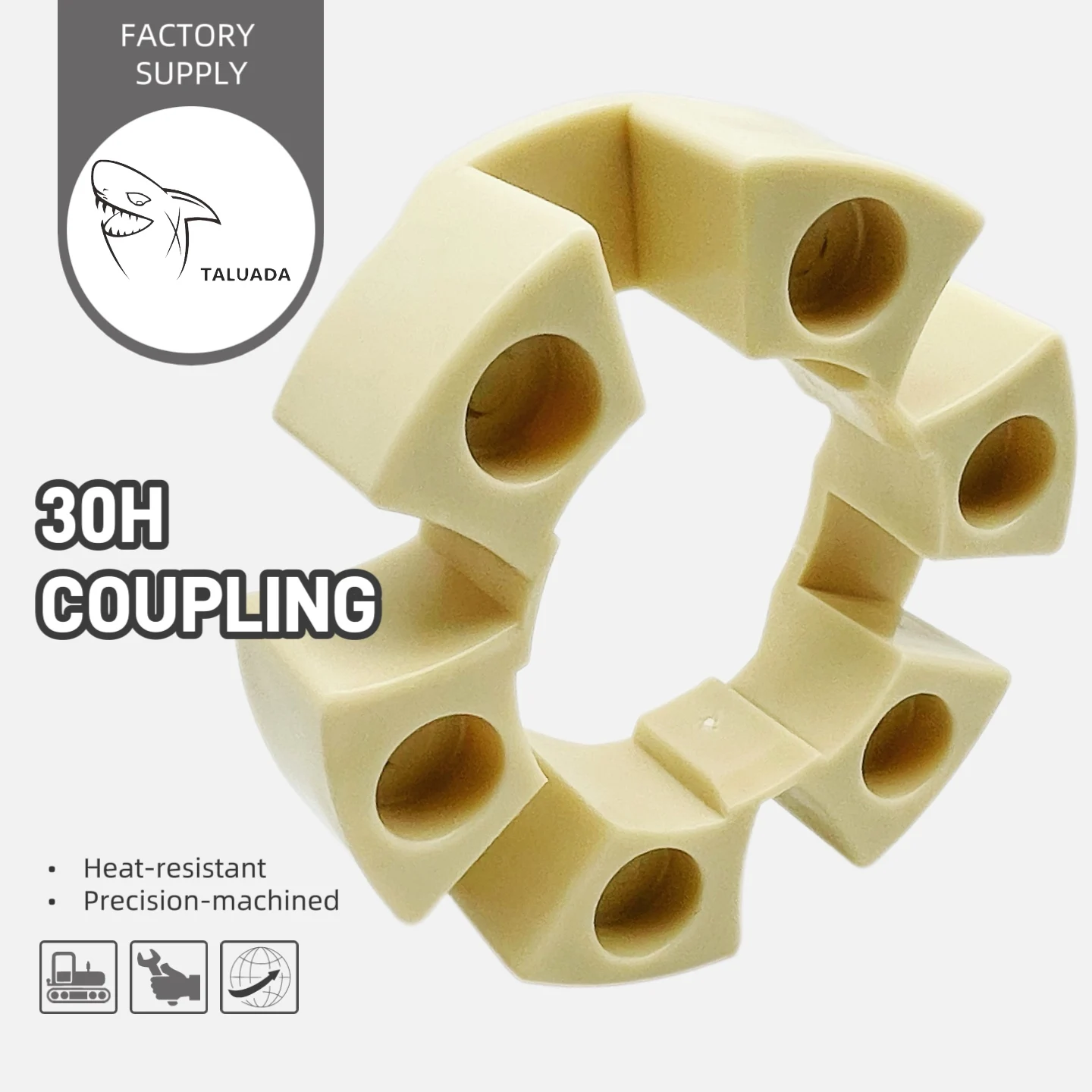 HOTSALE 30H Rubber Coupling For E- Mini Excavator Hydraulic Pump Flexible Coupler Durable Excavator Parts 3 Months Warranty