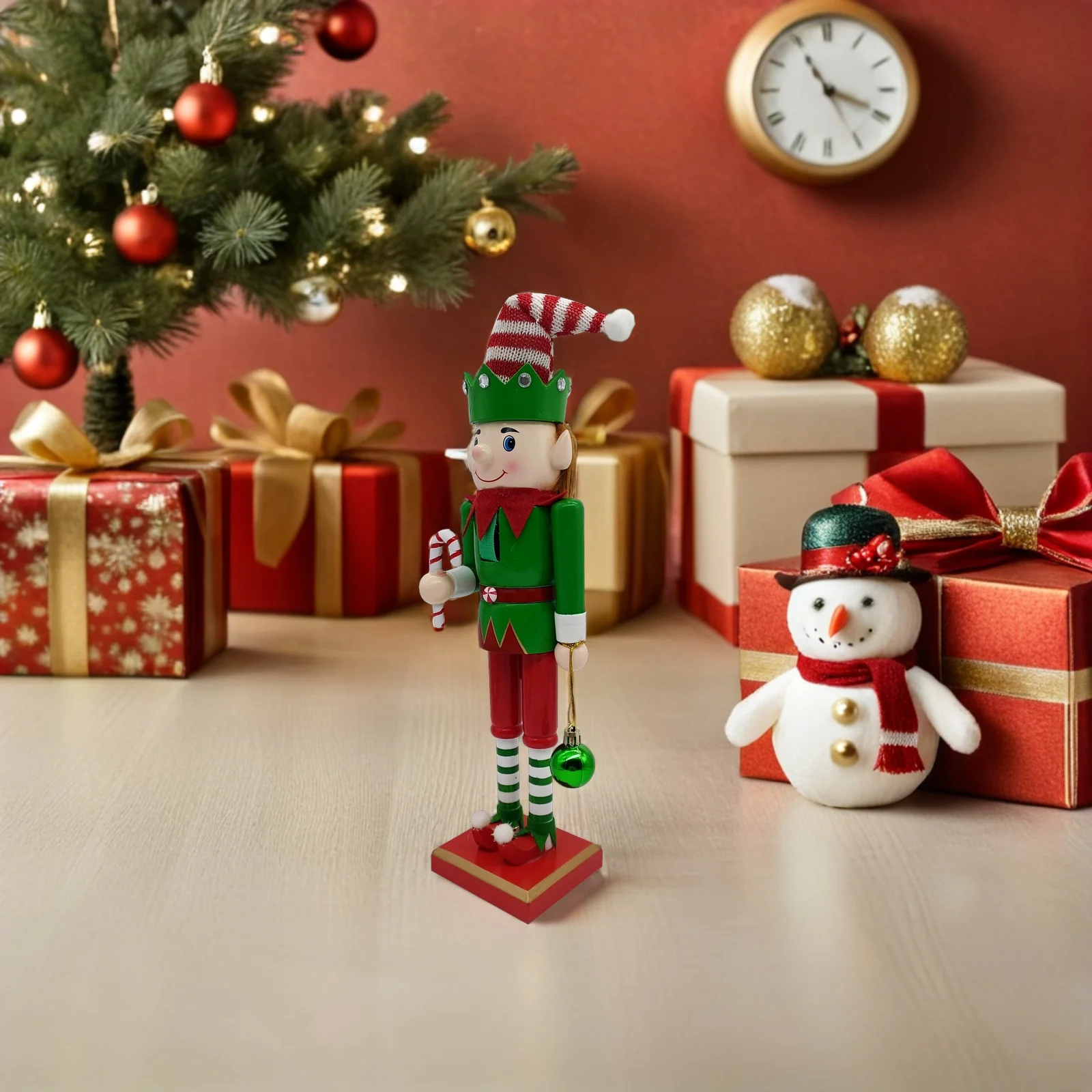 

Christmas Nutcracker Decoration Wooden Nutcracker Soldier For Holiday Home Decor Christmas Tabletop Xmas Desktop Craft