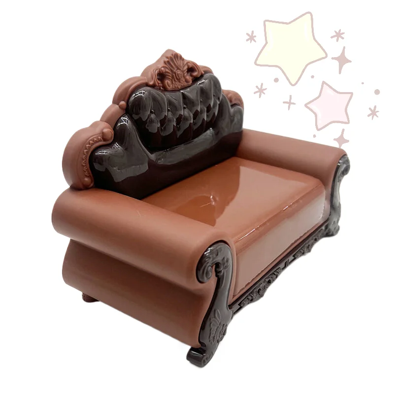 1/12 Domek dla lalek Symulacja Europejskiego Stylu Sofa Model Mebel do Salonu Miniaturowe Akcesoria Dekoracyjne do Domku dla Lalek