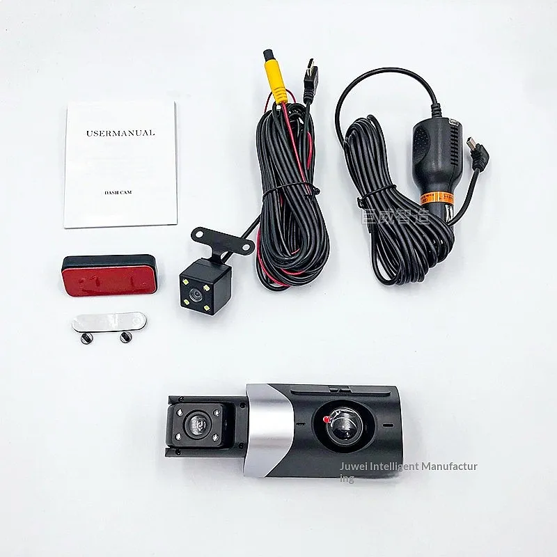 Car Dash Cam 1080P Triple Lens WiFi 3 Channel Recorder Front Rear Inside view 5