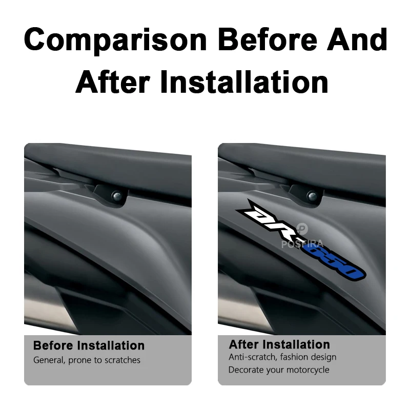 POSFIRA ビニールオートバイスイングアームステッカー防水デカールスズキ DR650 DR650SE DR 650 SE DR650S 2000-2025 アクセサリー