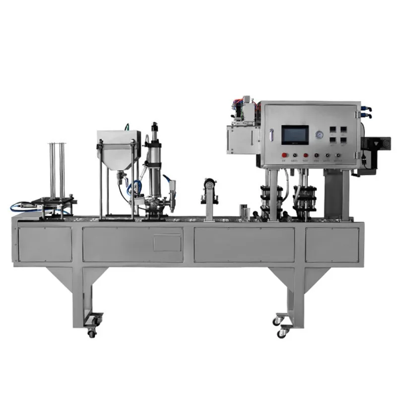 Cup sealing machine, automatic continuous sealing machine, filling and vacuum spray coding, customized assembly