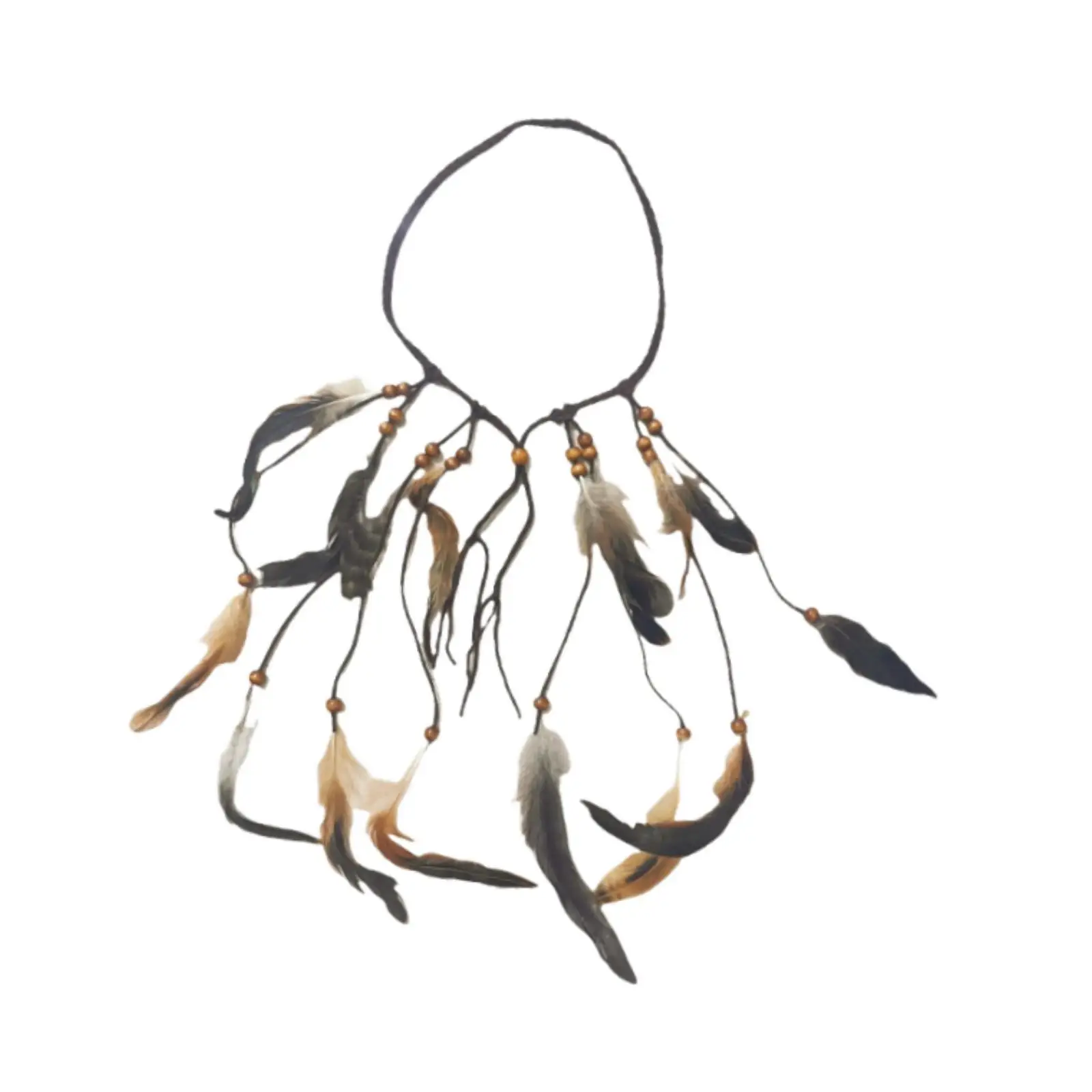 

Bohemian Feather Headband Indian Headpiece for Fancy Dress Cosplay Party