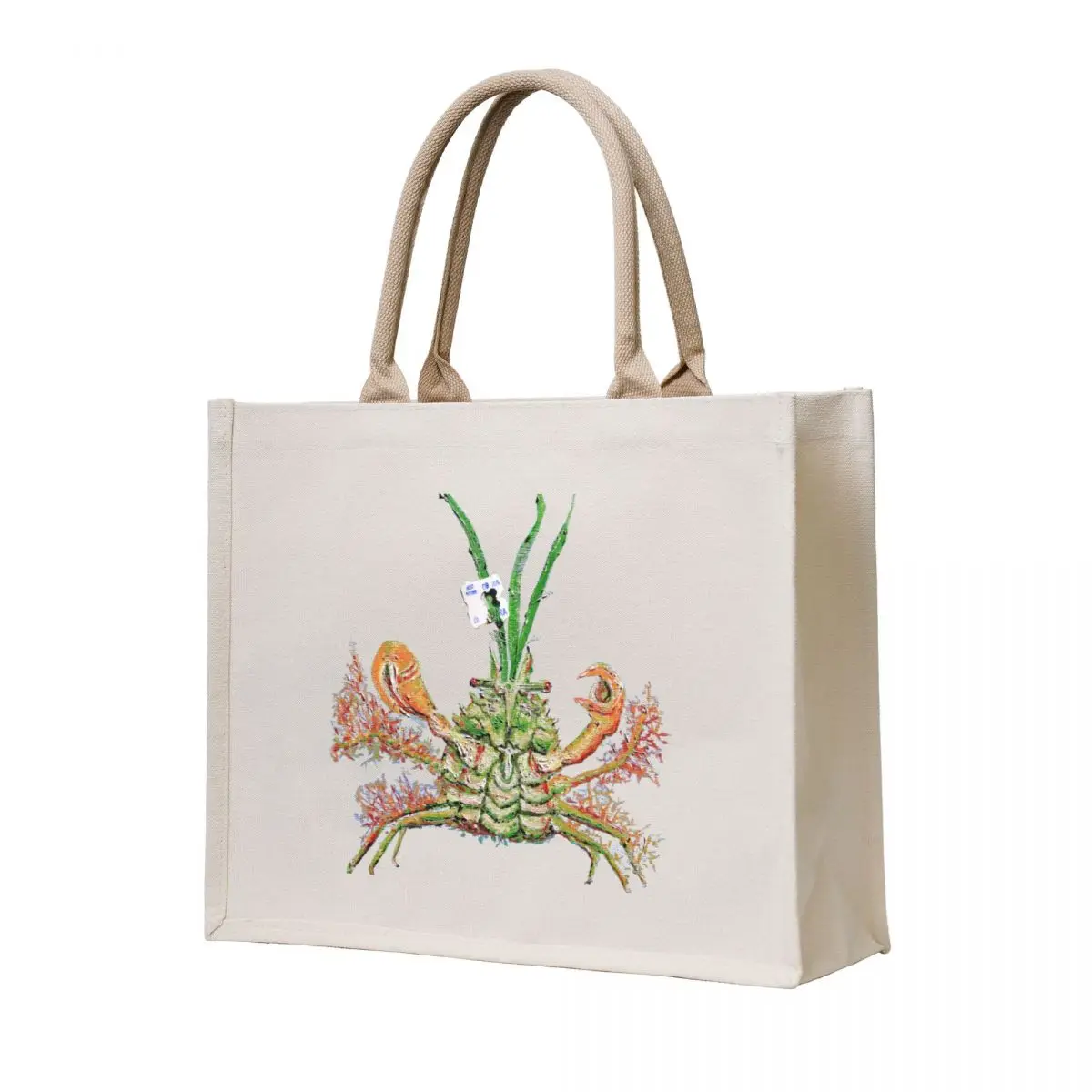 

Use Your Loaf, Don't Tag Your Friends - Decorator Crab, oil on canvas Tote Bag personalized tote shopping trolley bag