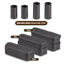 1Pc Universal Black Car Left and Right Armrest Door Storage Box Lift Adjust Armrest Pad Extend Seat Height Car Interior Parts