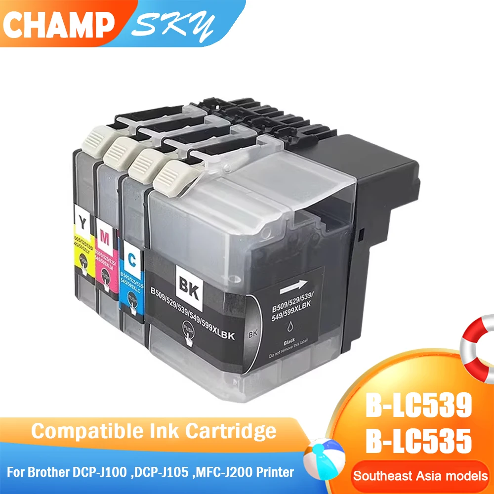 

Картридж для принтера Sky LC535 LC539 LC535xl LC539xl Compatible Ink cartridge For Brother DCP-J100 DCP-J105 MFC-J200 printer