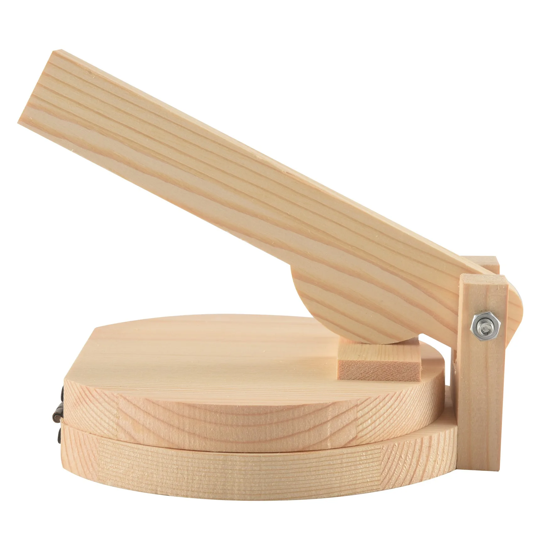 A96K-Wood Tortilla Press Dumpling Skin Maker Presser Chapati Roti Taco Corn Maker Pressing Tools Kitchen Gadget Accessories