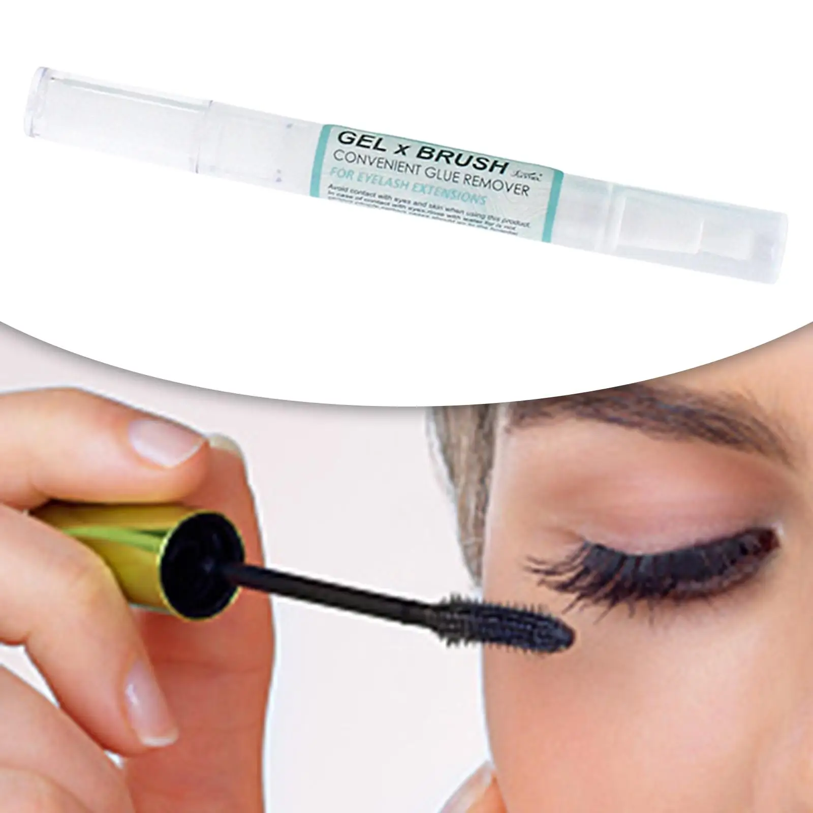 مزيل تمديد الرموش الاحترافي اللطيف ، وقت إذابة سريع ، مهدئ ، 2 صانعة